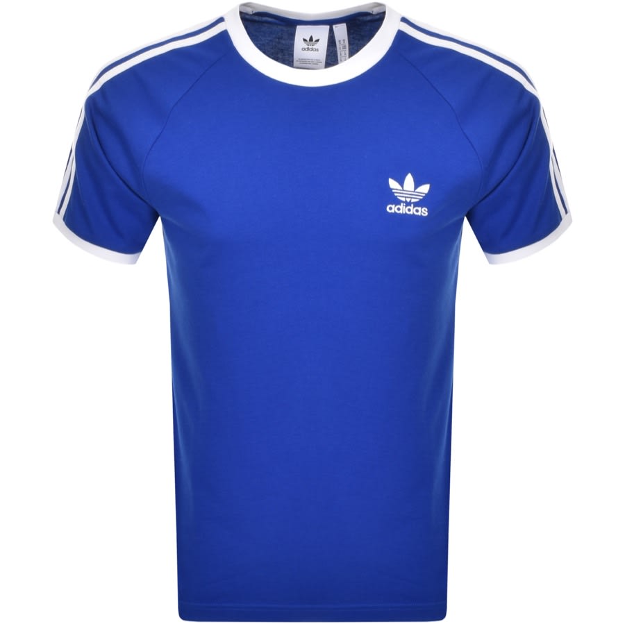 Alternative Image for Productadidas Originals 3 Stripe T Shirt Blue1